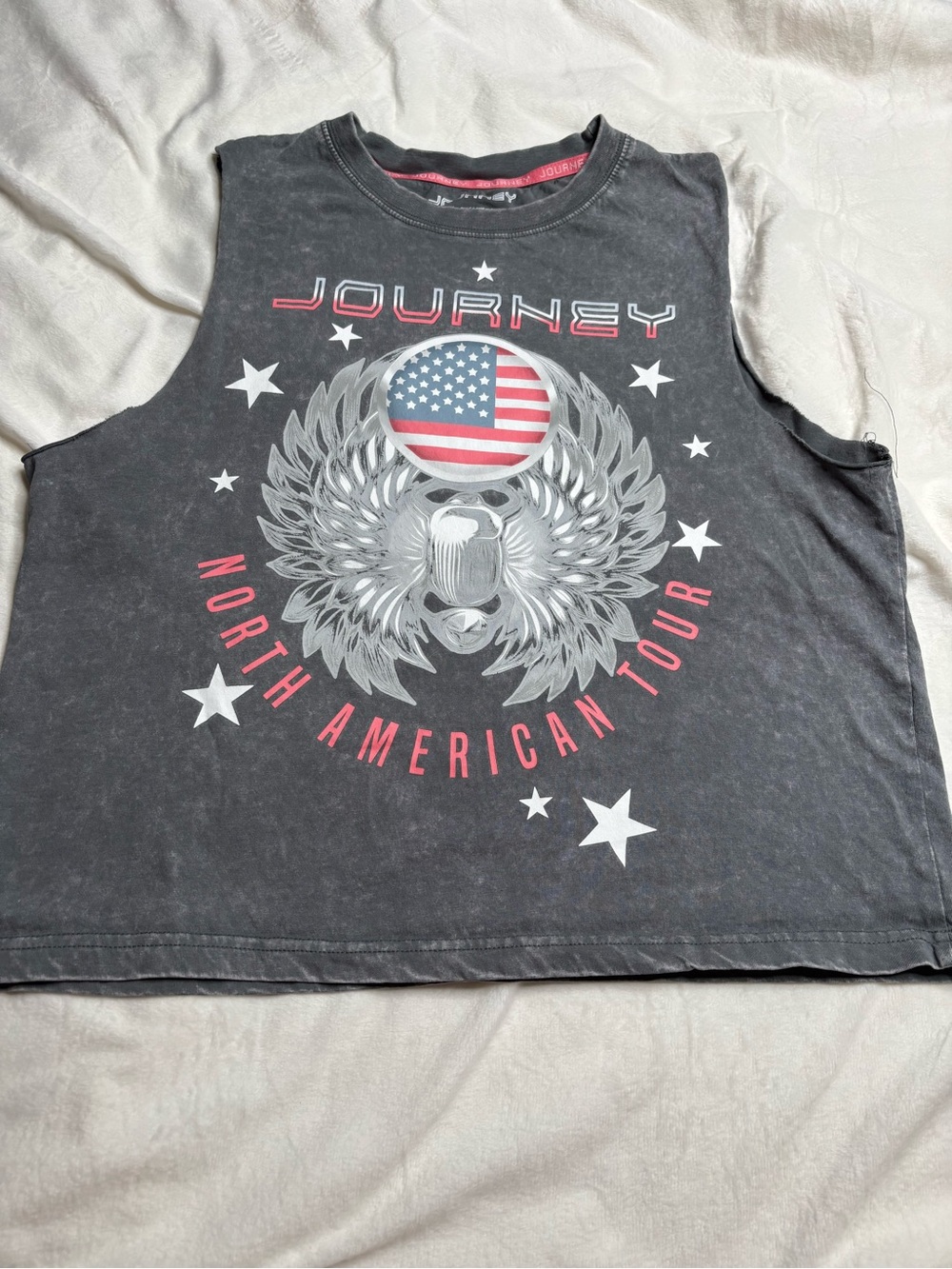 Journey Women's Black Graphic Tank Top - North American Tour